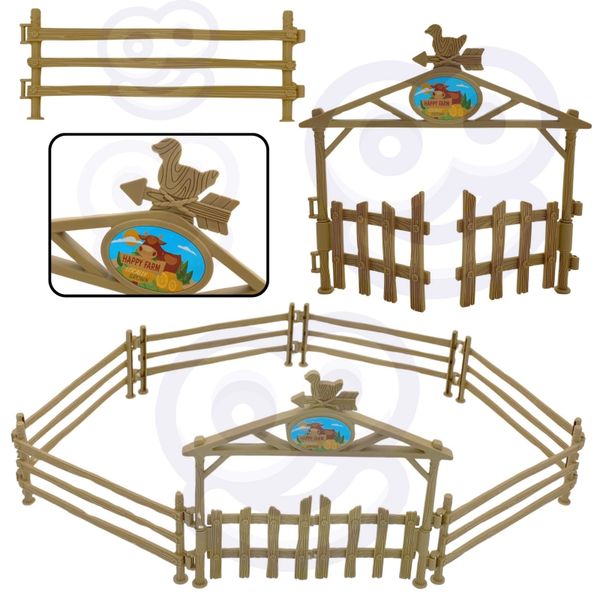 WOOPIE Zestaw Mini Farma Traktor Zwierzęta Osada Farma Rolnik 1:24 zdjęcie 9