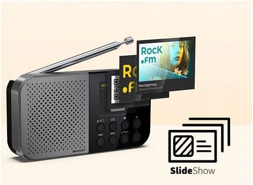 Radio przenośne SHARP Osaka DR-P520 Czarno-szary na Arena.pl