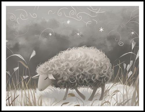 Plakat 100x75cm Bujna Owca na Arena.pl