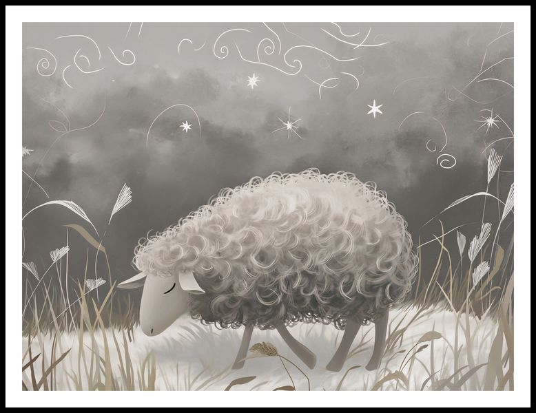 Plakat 100x75cm Bujna Owca zdjęcie 3