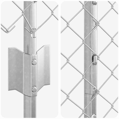 Ogrodzenie z słupkami Srebrny 1.6 x 10 m Stal na Arena.pl