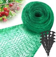 SIATKA NA PTAKI OCHRONNA PRZECIW PTAKOM MOCNA OGRODOWA + SZPILKI 8x14M