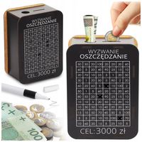 PREZENT NA 18 30 40 50 60 URODZINY SKARBONKA WYKREŚLANA UPOMINEK CEL 3000zł