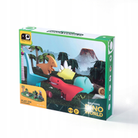 Magnetyczne figurki do układania Dinozaury z dioramą Zwierzątka 3D Halftoys