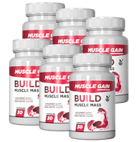 Muscle Gain Sarsaparilla L-arginina Owies Buzdyganek Palma Sabałowa 180 kap