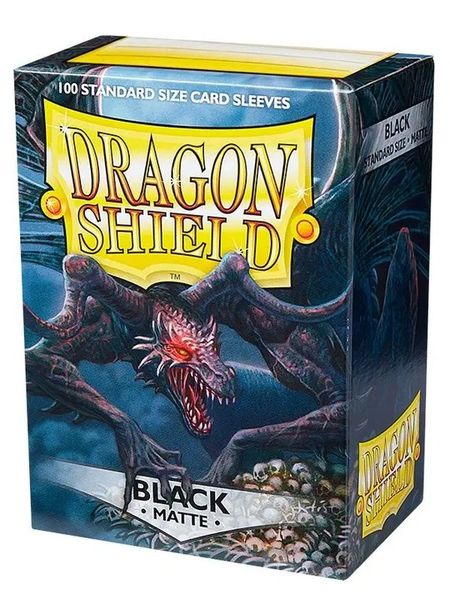 Koszulki na karty Dragon Shield Czarne Black Matte zdjęcie 4