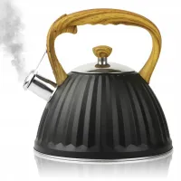 CZAJNIK TRADYCYJNY Z GWIZDKIEM DUŻY STALOWY Z RĄCZKĄ 3 L INDUKCJA GAZ