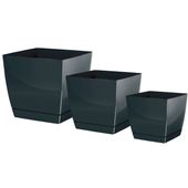 3x Doniczka COUBI DUKP Kwietnik + podstawka