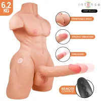 intense deep touch marty torso z funkcją ruchu i wibracją, pilot, 6,2 kg