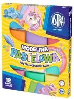 Modelina pastelowa, 12 kolorów