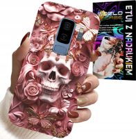 ETUI DO SAMSUNG GALAXY S9 PLUS - KOBIECE, MODNE WZORY, CZASZKA W RÓŻE