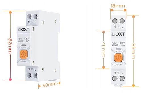 Sterownik Licznik 63A 19mm 1P Pomiar Temperatura DIN ZigBee TUYA OXT na Arena.pl