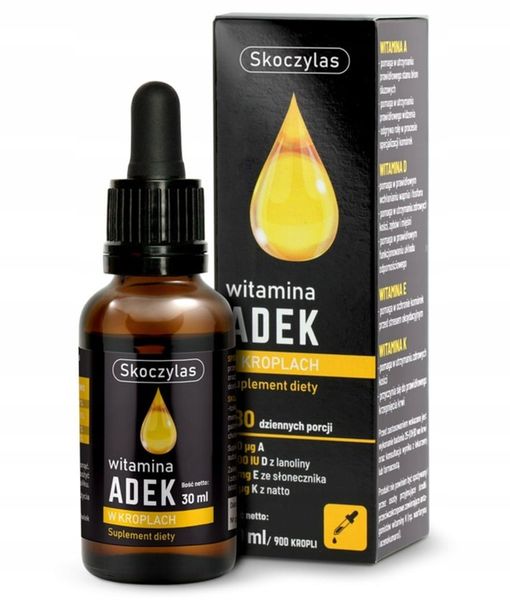SKOCZYLAS ADEK WITAMINA A D3 E K2 MK-7 KROPLE 30ml zdjęcie 7