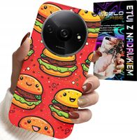 ETUI DO XIAOMI REDMI A3 - SŁODKIE UŚMIECHNIĘTE BURGERY POKROWIEC