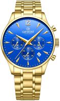 Zegarek Męski Giewont Chronograph Sapphire Złoto Niebieski GW6310-B5