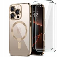 2 x ELASTYCZNE ETUI DO MAGSAFE NA IPHONE 16 PRO MAX + SZKŁO - TYTAN PUSTYNN