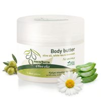 MACROVITA Olive.elia No aroma naturalne masło do ciała bezzapachowe z bio-oliwa, białą herbatą i woskiem pszczelim 200ml
