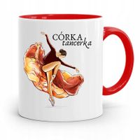 Kubek Czerwony Prezent Dla Córki Córka Tancerka Z Nadrukiem Ze Zdjęciem