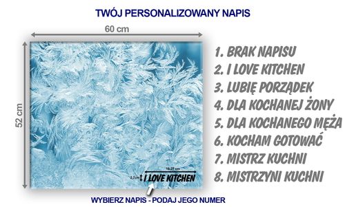 SZKLANA DESKA NA KUCHENKĘ 60x52 039A LÓD na Arena.pl