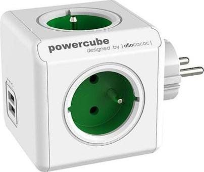 Listwa kostka allocacoc PowerCube 4 gniazda 230V +2xUSB 2.1A na Arena.pl