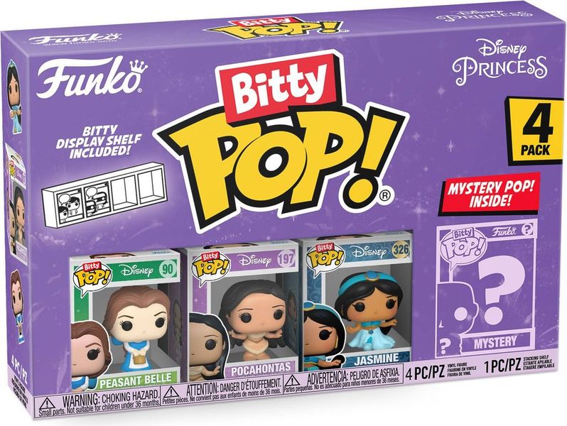 funko bitty pop! disney princess belle 2cm 4pak zdjęcie 1