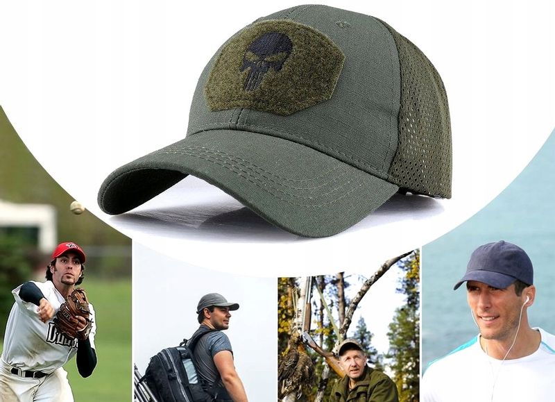 Czapka Z Daszkiem Czacha Bejsbolówka Punisher Haft zdjęcie 10