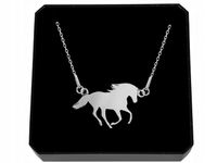NASZYJNIK SREBRNY 925 - KOŃ RUMAK OGIER