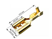 Konektor nieizolowany płaski żeński 4,8/0,5 100szt.
