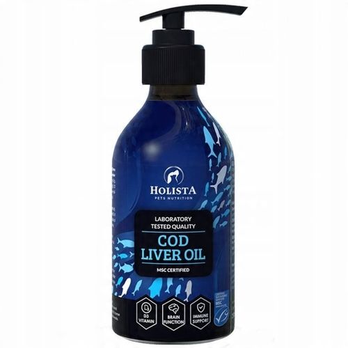 HOLISTA Cod Liver Oil 250ml TRAN Z DORSZA DLA PSA I KOTA na Arena.pl