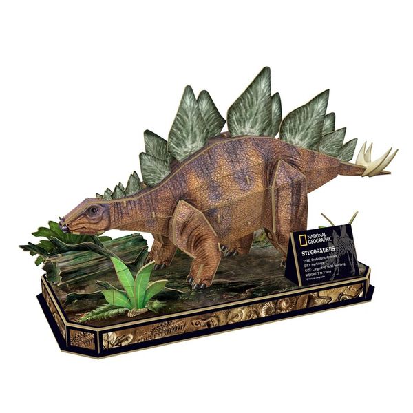 Puzzle 3D National Geographic Stegozaur - Cubic Fun zdjęcie 13