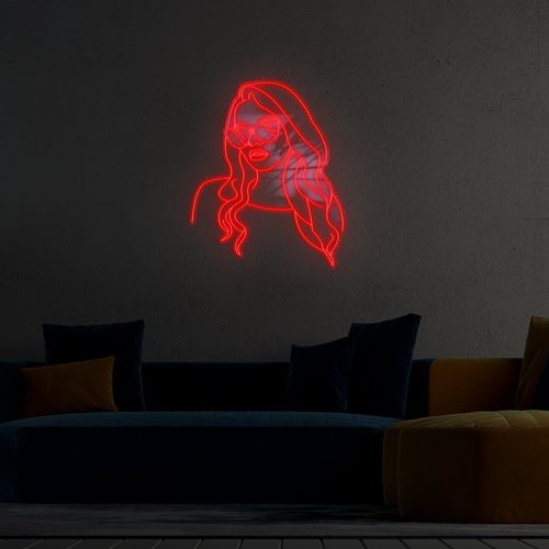 Neon Kobieta W Okularach LED na Arena.pl