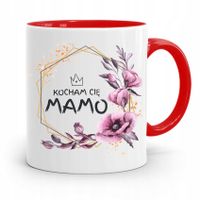Kubek Czerwony Prezent Dla Mamy Kocham Cię Mamo Z Nadrukiem Ze Zdjęciem