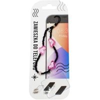 Zawieszka do telefonu - 3 różowe serca 001