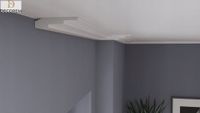 Listwa sufitowa DLSU3 2,5cm x 10cm gzyms sztukateria ozdobna XPS DECOREM