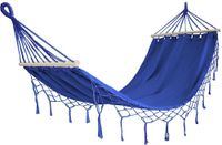 Hamak ogrodowy BOHO MILOS 200x100 cm z drążkiem granatowy