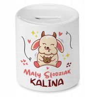 Skarbonka 330 Ml Dla Kaliny Córki Dziecka Z Nadrukiem Ze Zdjęciem
