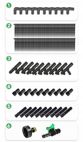 LINIA KROPLUJĄCA NAWADNIANIE KROPELKOWE 100m +192 ELEMENTY WĄŻ KROPELKUJĄCY na Arena.pl
