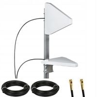 Antena LTE 4G 5G ATK-LOG ALP MIMO 2 x 10m wtyk SMA 698-3800 MHz 9dBi Dipol