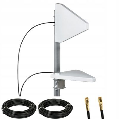 Antena LTE 4G 5G ATK-LOG ALP MIMO 2 x 10m wtyk SMA 698-3800 MHz 9dBi Dipol zdjęcie 1