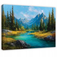 Obraz Na Płótnie Do Sypialni Salonu Góry 120x80