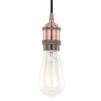 Loftowa lampa wisząca CLASSO DS-M-034 RED COPPER industrialna miedziany