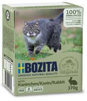 Zdrowa, lekkostrawna karma z królikiem dla kota Bozita Kawałki w sosie 370g