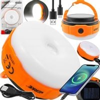 LAMPKA SOLARNA WARSZTATOWA AKUMULATOROWA LED LATARKA KEMPINGOWA TURYSTYCZNA