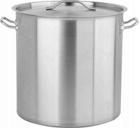 garnek wysoki z pokrywką ze stali nierdzewnej 45x45 71l - yg-00019