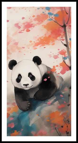 Plakat 50x100cm Panda wśród Klonów zdjęcie 3