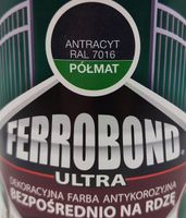 Ferrobond Ultra ANTRACYT PÓŁMAT 0,7L RAL 7016 farba antykorozyjna na rdzę