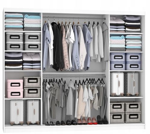 Szafa przesuwna z lustrem 235 cm na Arena.pl