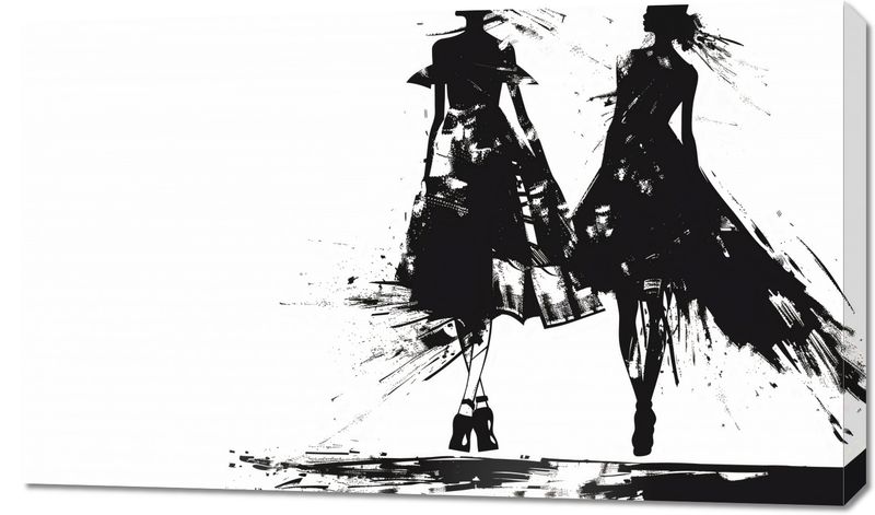 Obraz 100x60cm Atramentowy Przerys zdjęcie 1