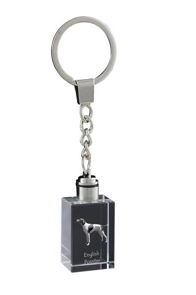 Pointer brelok kryształowy z psem Art-Dog zdjęcie 3