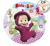 Opłatek na tort Masha - Masza i Niedźwiedź